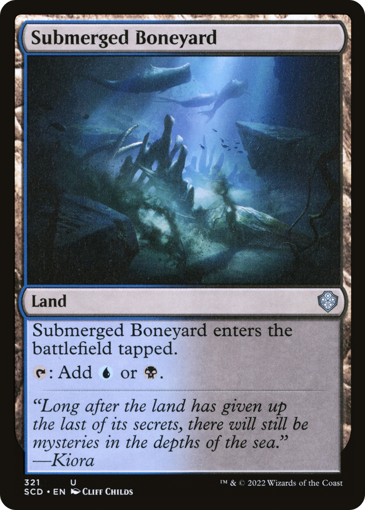 Submerged Boneyard [Starter Commander Decks] | Cracking-Singles