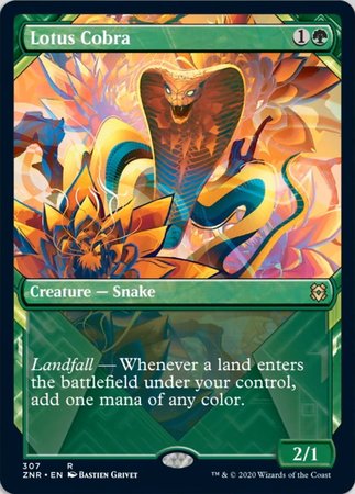 Lotus Cobra (Showcase) [Zendikar Rising] | Cracking-Singles