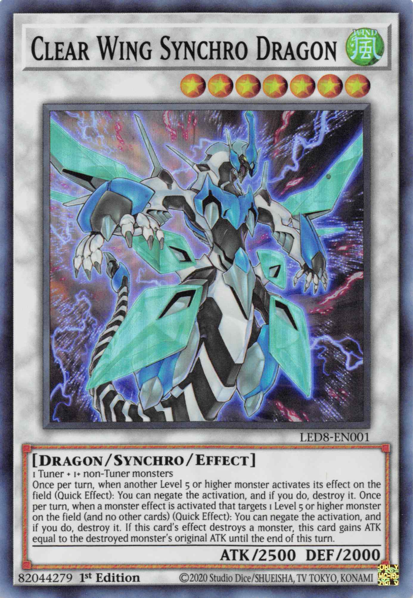 Clear Wing Synchro Dragon [LED8-EN001] Super Rare | Cracking-Singles