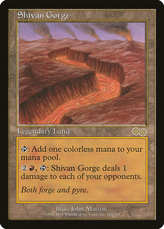 Shivan Gorge [Urza's Saga] | Cracking-Singles