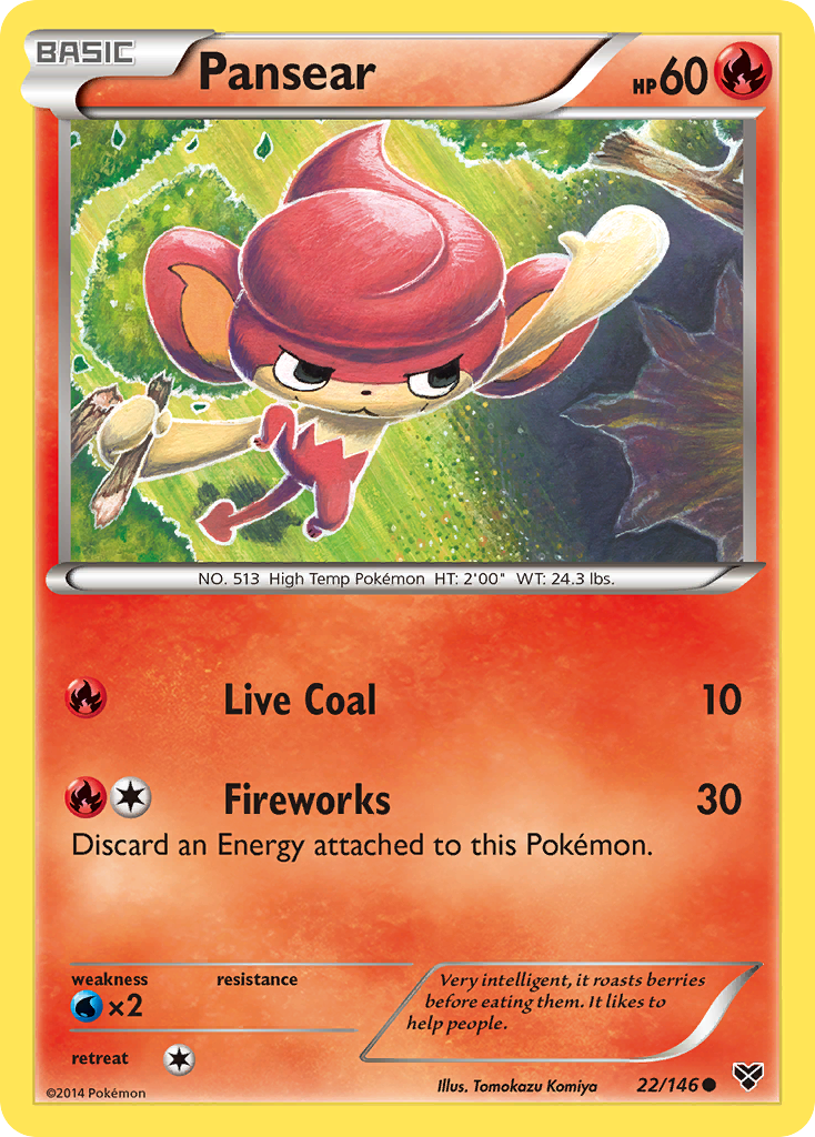 Pansear (22/146) [XY: Base Set] | Cracking-Singles