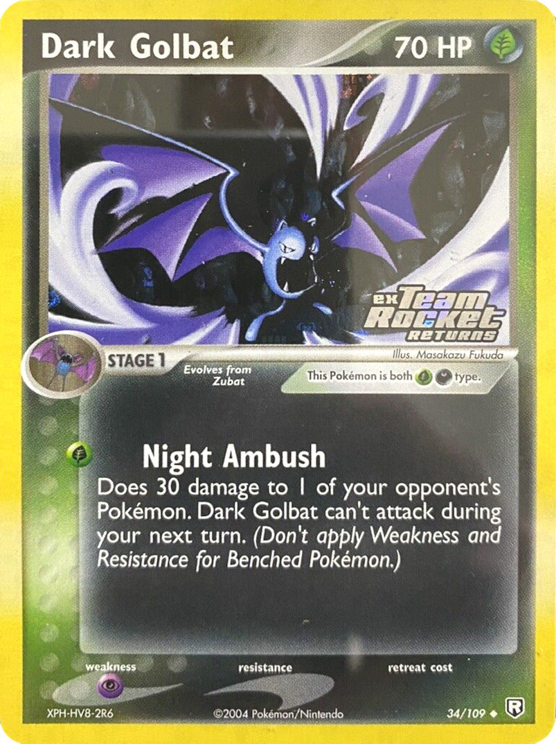 Dark Golbat (34/109) (Stamped) [EX: Team Rocket Returns] | Cracking-Singles