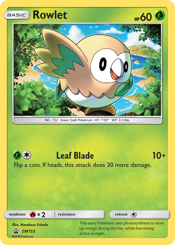 Rowlet (SM153) [Sun & Moon: Black Star Promos] | Cracking-Singles