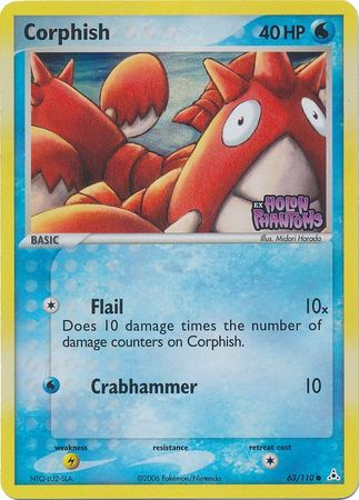 Corphish (63/110) (Stamped) [EX: Holon Phantoms] | Cracking-Singles