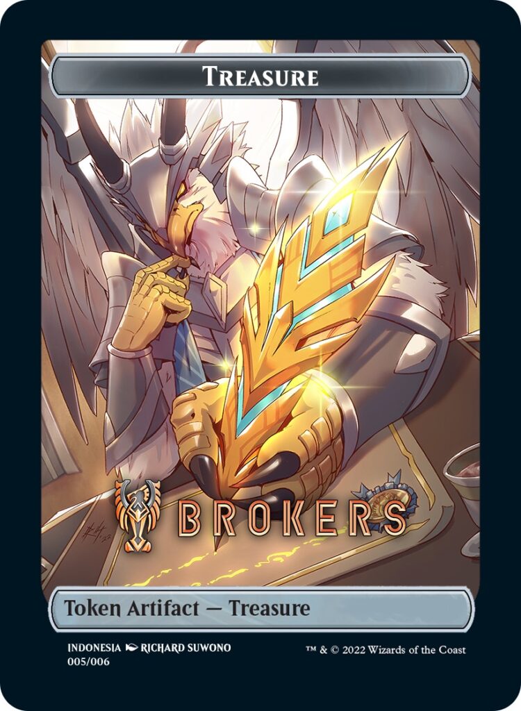 Treasure Token (Brokers) (Southeast Asia Artists) [Streets of New Capenna Tokens] | Cracking-Singles