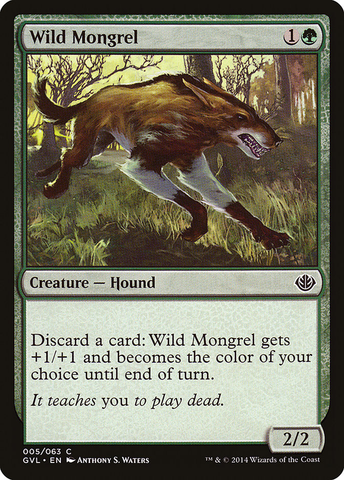 Wild Mongrel (Garruk vs. Liliana) [Duel Decks Anthology] | Cracking-Singles