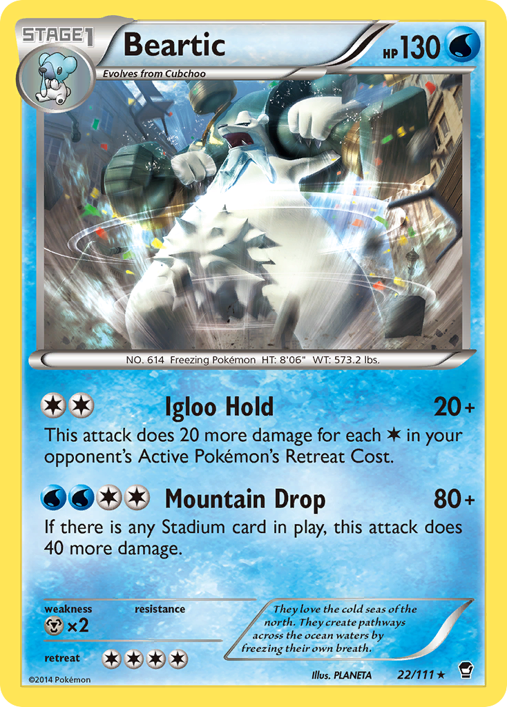 Beartic (22/111) [XY: Furious Fists] | Cracking-Singles