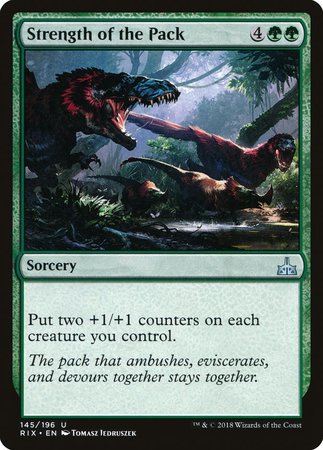 Strength of the Pack [Rivals of Ixalan] | Cracking-Singles