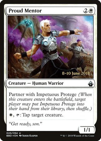 Proud Mentor [Battlebond Promos] | Cracking-Singles