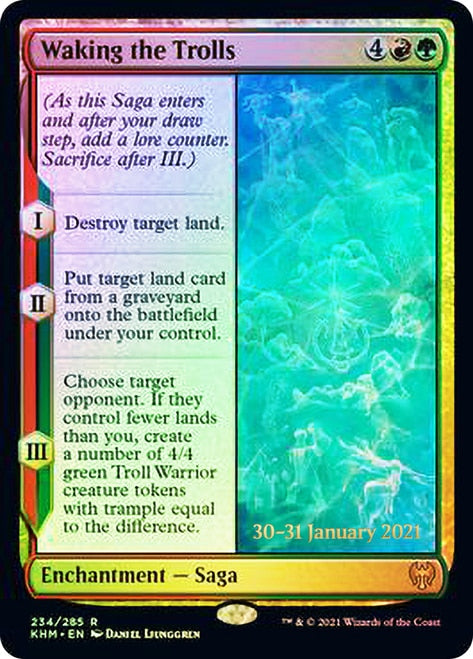 Waking the Trolls [Kaldheim Prerelease Promos] | Cracking-Singles