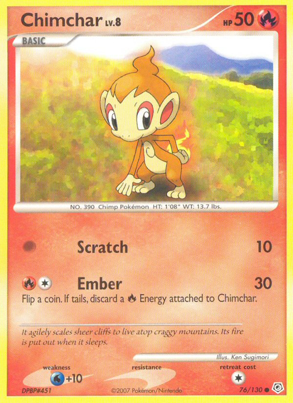 Chimchar (76/130) [Diamond & Pearl: Base Set] | Cracking-Singles