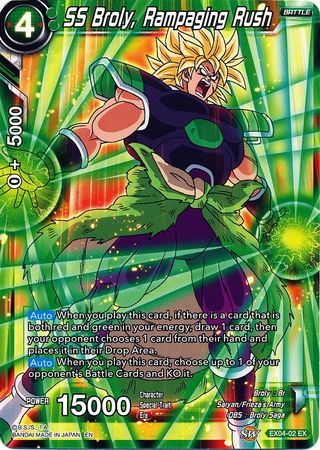 SS Broly, Rampaging Rush [EX04-02] | Cracking-Singles