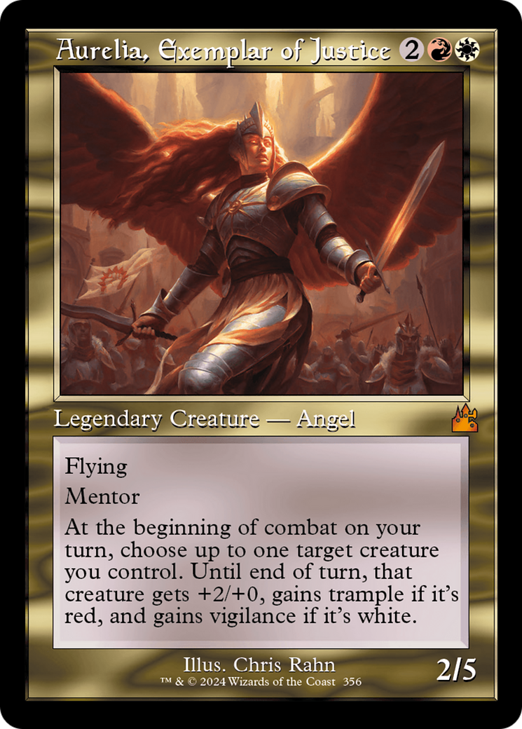 Aurelia, Exemplar of Justice (Retro) [Ravnica Remastered] | Cracking-Singles