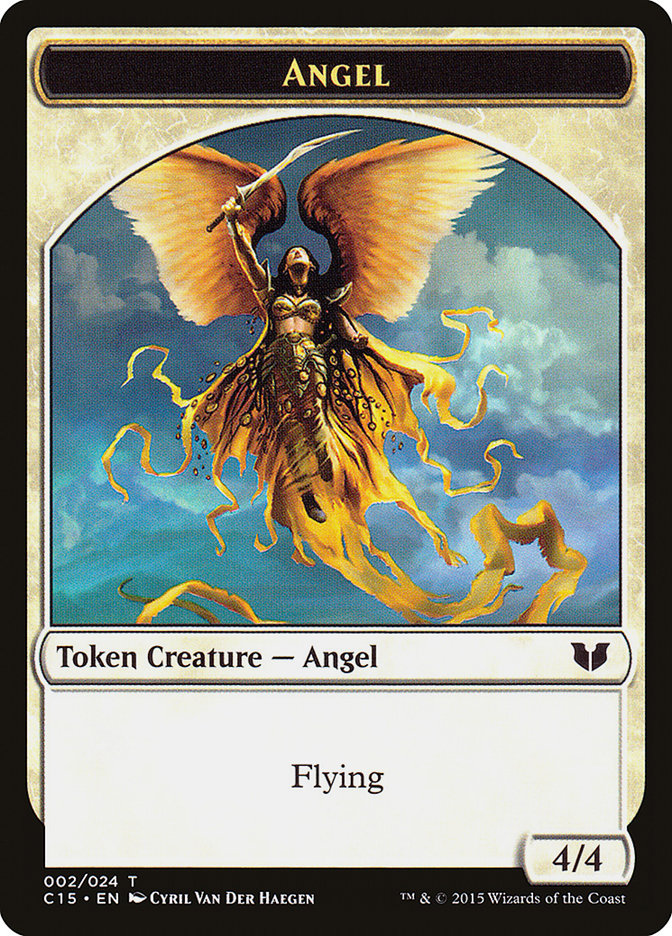 Angel // Knight (005) Double-Sided Token [Commander 2015 Tokens] | Cracking-Singles