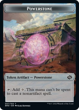 Powerstone // Golem Double-Sided Token [The Brothers' War Tokens] | Cracking-Singles