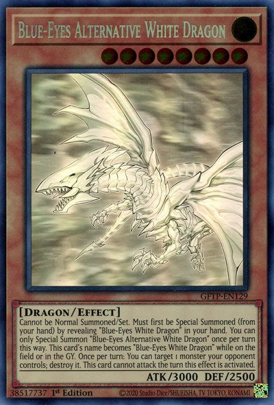 Blue-Eyes Alternative White Dragon [GFTP-EN129] Ghost Rare | Cracking-Singles