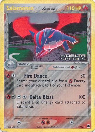 Salamence (14/113) (Delta Species) (Stamped) [EX: Delta Species] | Cracking-Singles