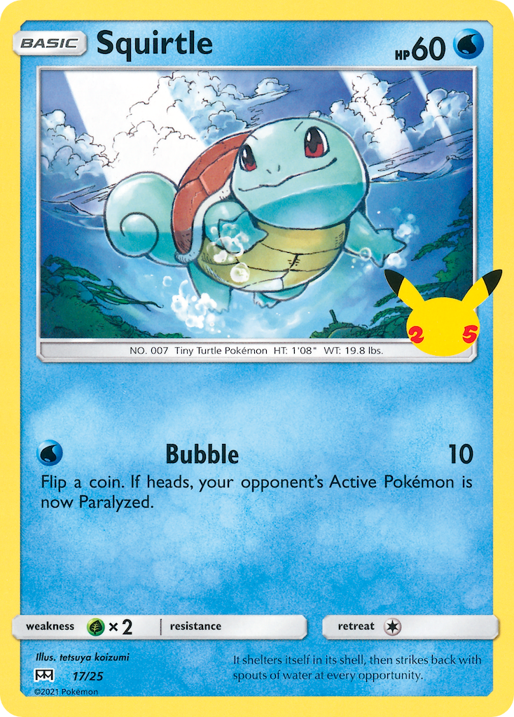 Squirtle (17/25) [McDonald's 25th Anniversary] | Cracking-Singles