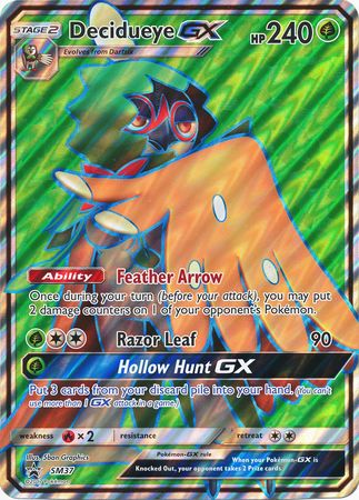 Decidueye GX (SM37) (Jumbo Card) [Sun & Moon: Black Star Promos] | Cracking-Singles