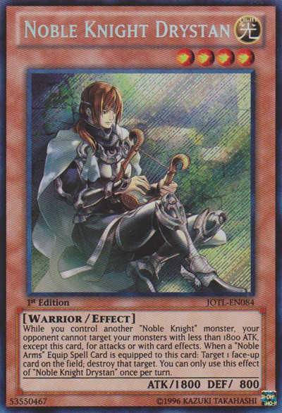 Noble Knight Drystan [JOTL-EN084] Secret Rare | Cracking-Singles