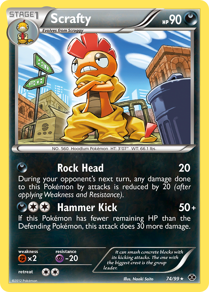 Scrafty (74/99) [Black & White: Next Destinies] | Cracking-Singles