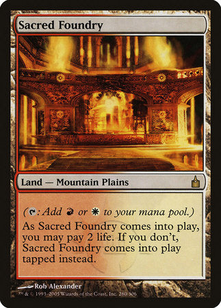 Sacred Foundry [Ravnica: City of Guilds] | Cracking-Singles