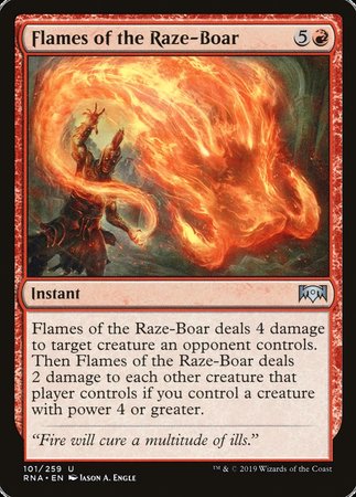 Flames of the Raze-Boar [Ravnica Allegiance] | Cracking-Singles