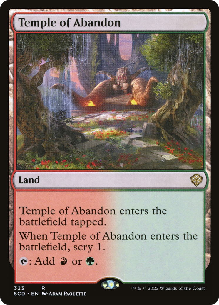 Temple of Abandon [Starter Commander Decks] | Cracking-Singles