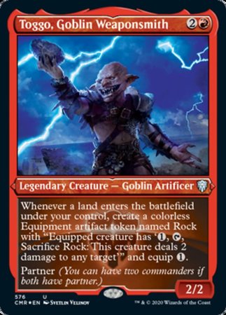 Toggo, Goblin Weaponsmith (Foil Etched) [Commander Legends] | Cracking-Singles