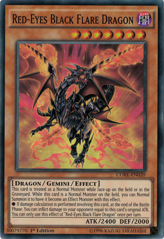 Red-Eyes Black Flare Dragon [CORE-EN020] Super Rare | Cracking-Singles