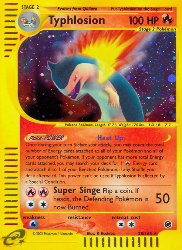 Typhlosion (28/165) [Expedition: Base Set] | Cracking-Singles