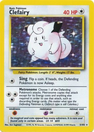 Clefairy (5/102) [Base Set Unlimited] | Cracking-Singles