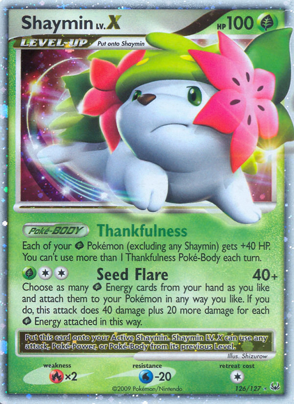 Shaymin LV.X (126/127) [Platinum: Base Set] | Cracking-Singles