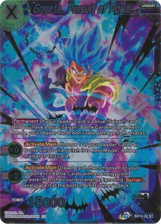 Gogeta, Pursuit of Power (Gold Stamped) (Starter Deck Exclusive) [SD12-02] | Cracking-Singles