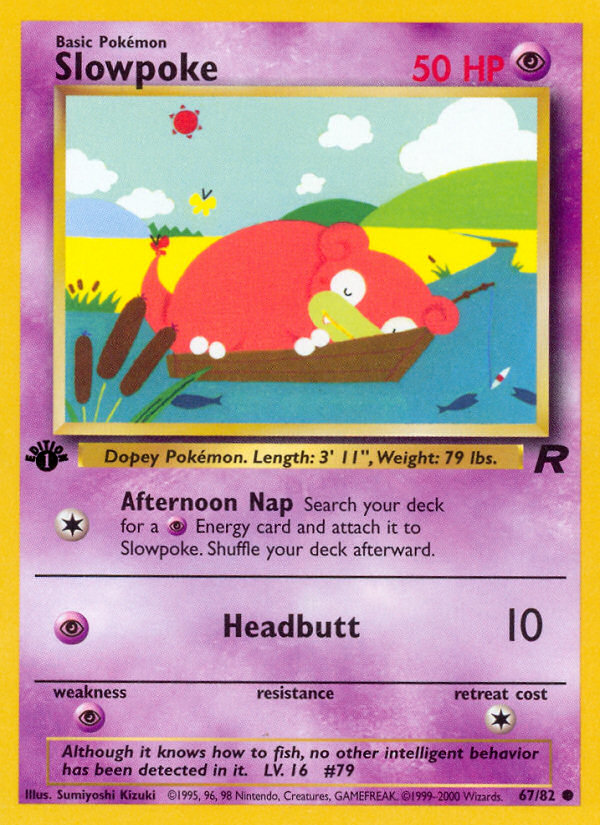 Slowpoke (67/82) [Team Rocket 1st Edition] | Cracking-Singles