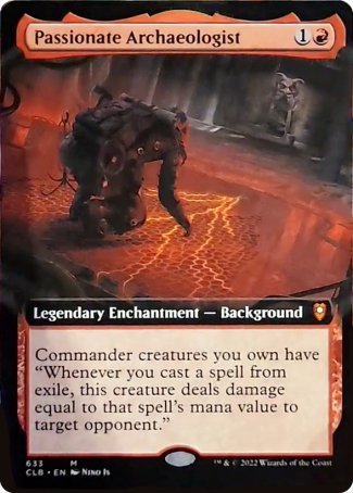 Passionate Archaeologist (Extended Art) [Commander Legends: Battle for Baldur's Gate] | Cracking-Singles