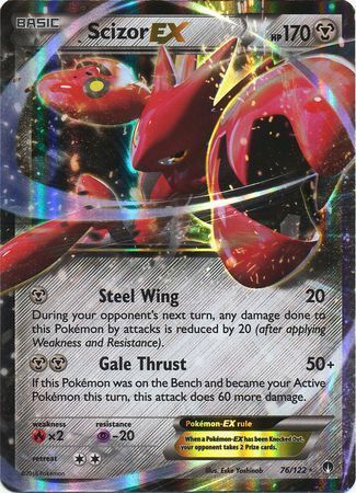 Scizor EX (76/122) (Jumbo Card) [XY: BREAKpoint] | Cracking-Singles