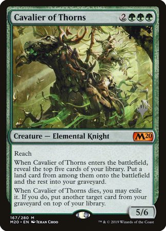 Cavalier of Thorns [Core Set 2020 Promos] | Cracking-Singles