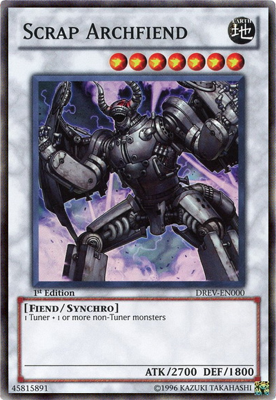 Scrap Archfiend [DREV-EN000] Super Rare | Cracking-Singles