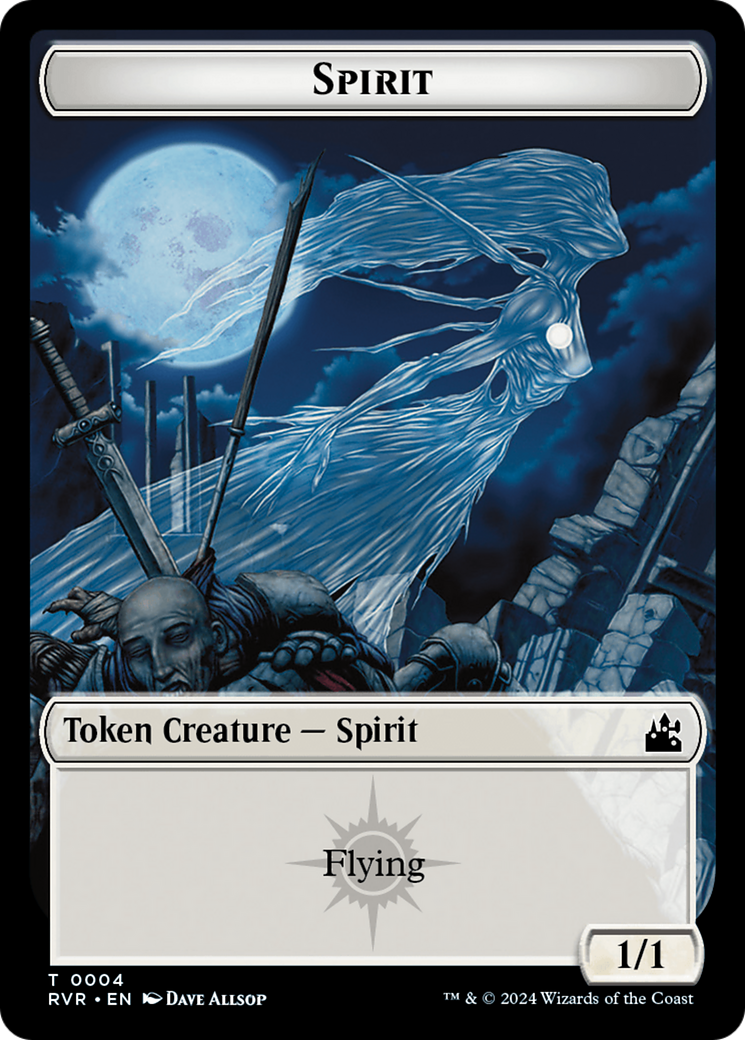 Saproling // Spirit (0004) Double-Sided Token [Ravnica Remastered Tokens] | Cracking-Singles