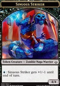 Sinuous Striker // Zombie Double-sided Token [Hour of Devastation Tokens] | Cracking-Singles