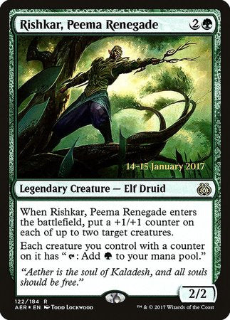 Rishkar, Peema Renegade [Aether Revolt Prerelease Promos] | Cracking-Singles