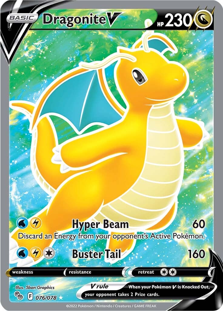 Dragonite V (076/078) [Pokémon GO] | Cracking-Singles