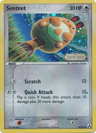 Sentret (62/92) (Stamped) [EX: Legend Maker] | Cracking-Singles