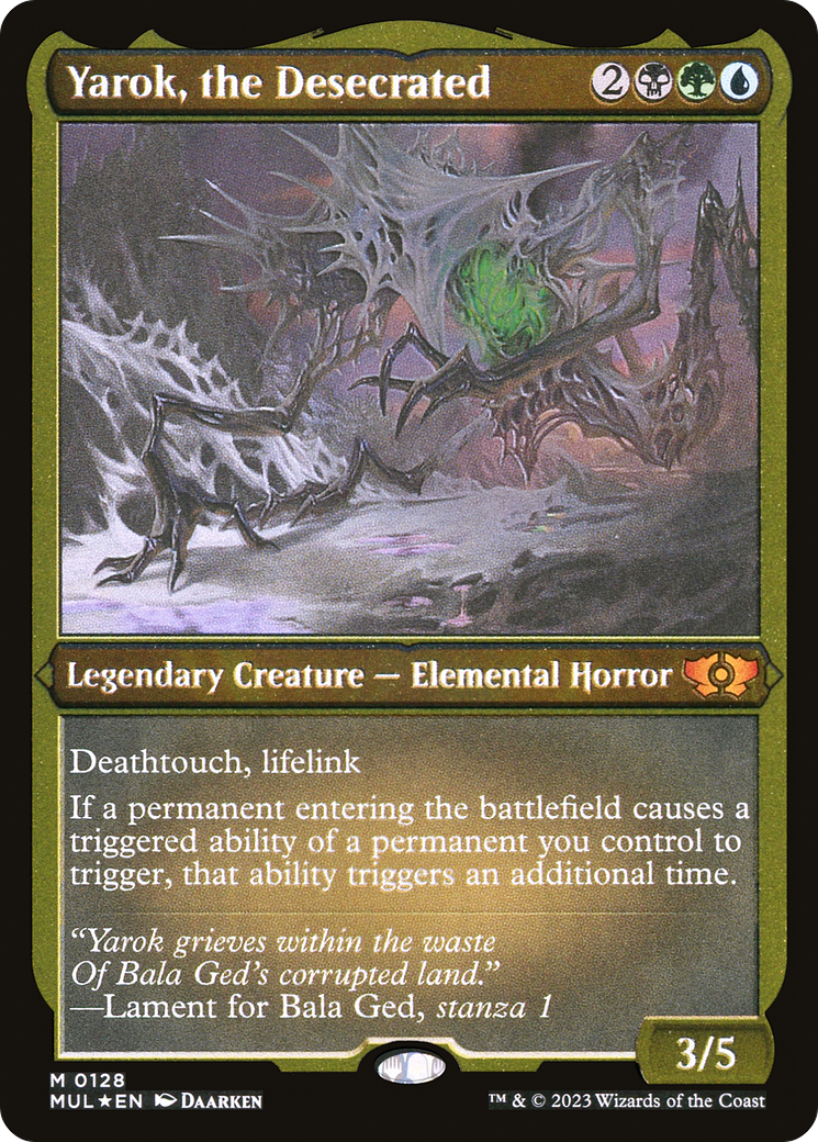 Yarok, the Desecrated (Foil Etched) [Multiverse Legends] | Cracking-Singles