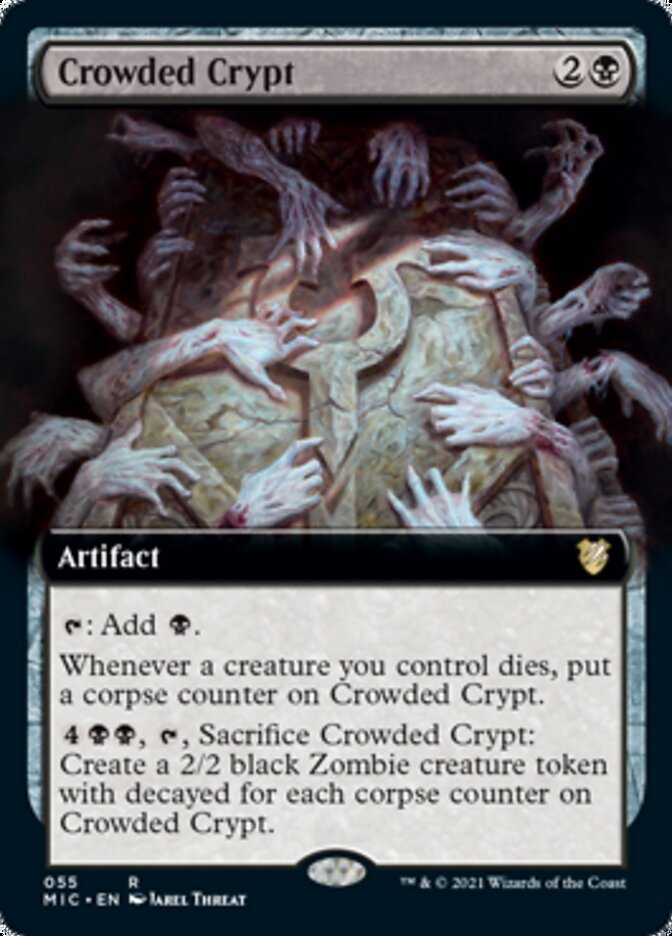 Crowded Crypt (Extended) [Innistrad: Midnight Hunt Commander] | Cracking-Singles