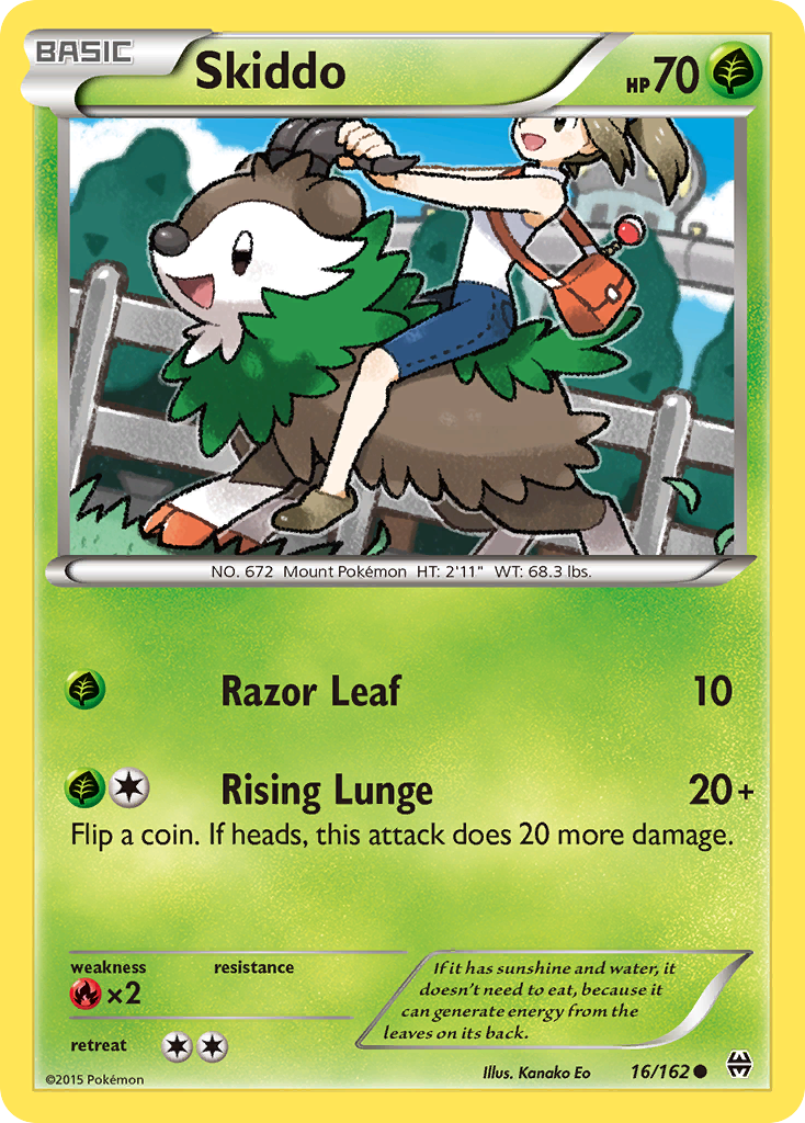 Skiddo (16/162) [XY: BREAKthrough] | Cracking-Singles