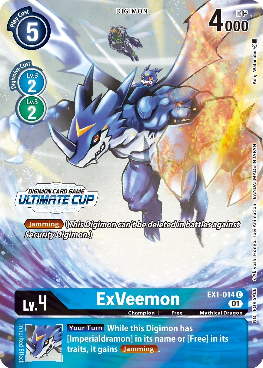 ExVeemon [EX1-014] (April Ultimate Cup 2022) [Classic Collection Promos] | Cracking-Singles