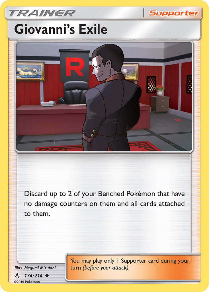 Giovanni's Exile (174/214) [Sun & Moon: Unbroken Bonds] | Cracking-Singles