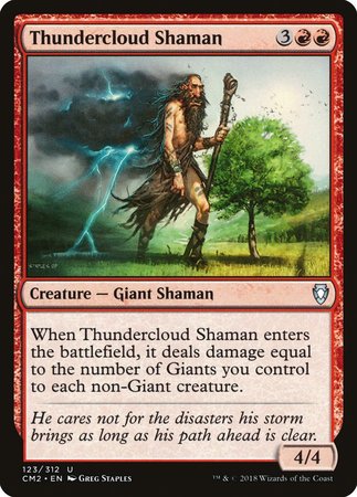 Thundercloud Shaman [Commander Anthology Volume II] | Cracking-Singles